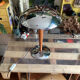 Vintage design liner mushroom table lamp