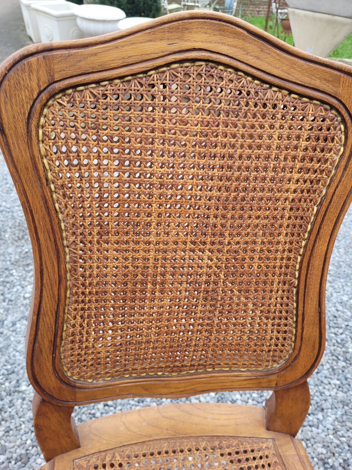 4 Louis XV style chairs cannée