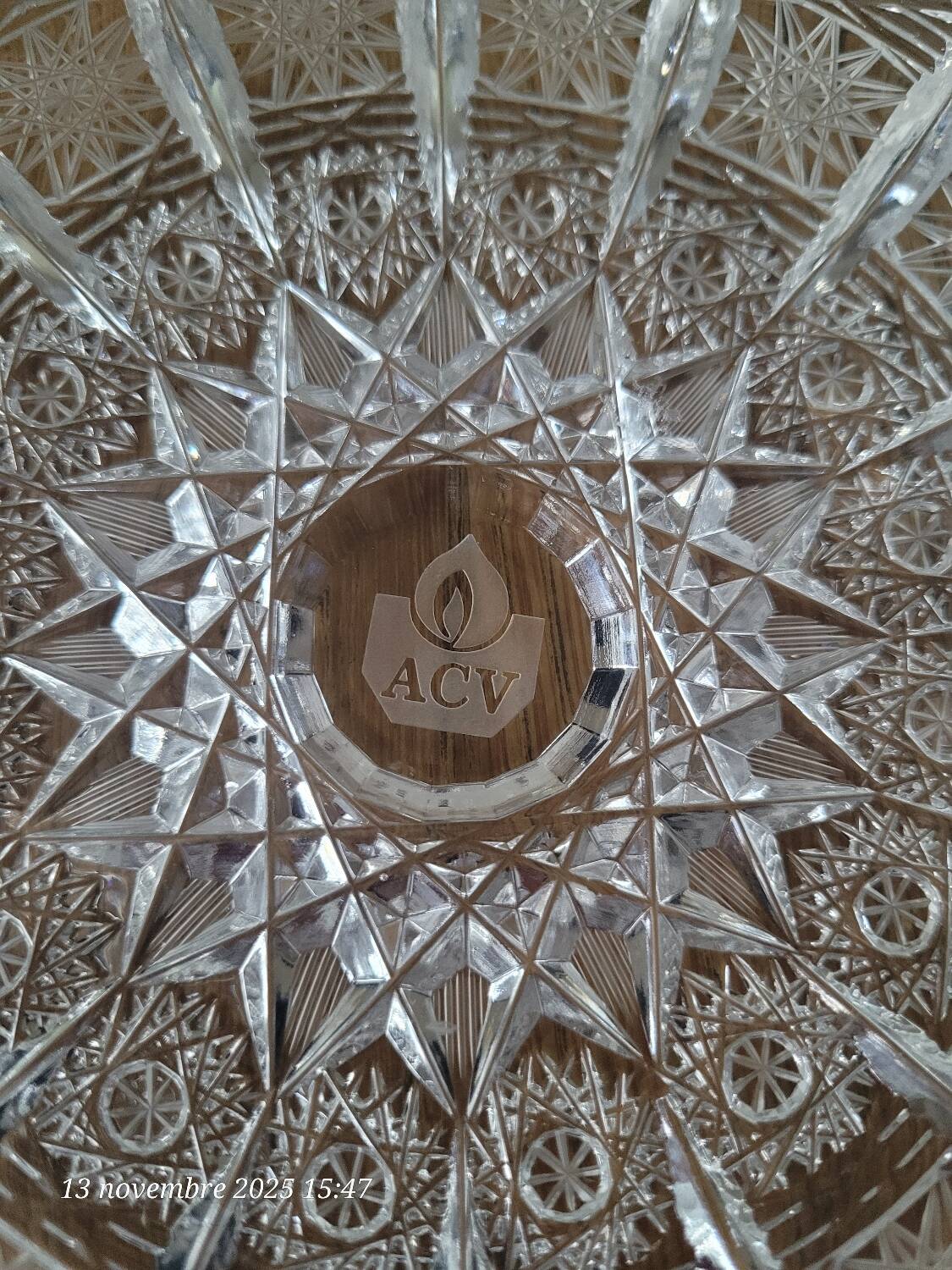 Ashtray / pocket tray in crystal