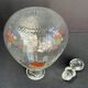 Enamelled glass service signed