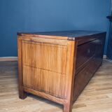 Solid Mahogany Wood TV Cabinet