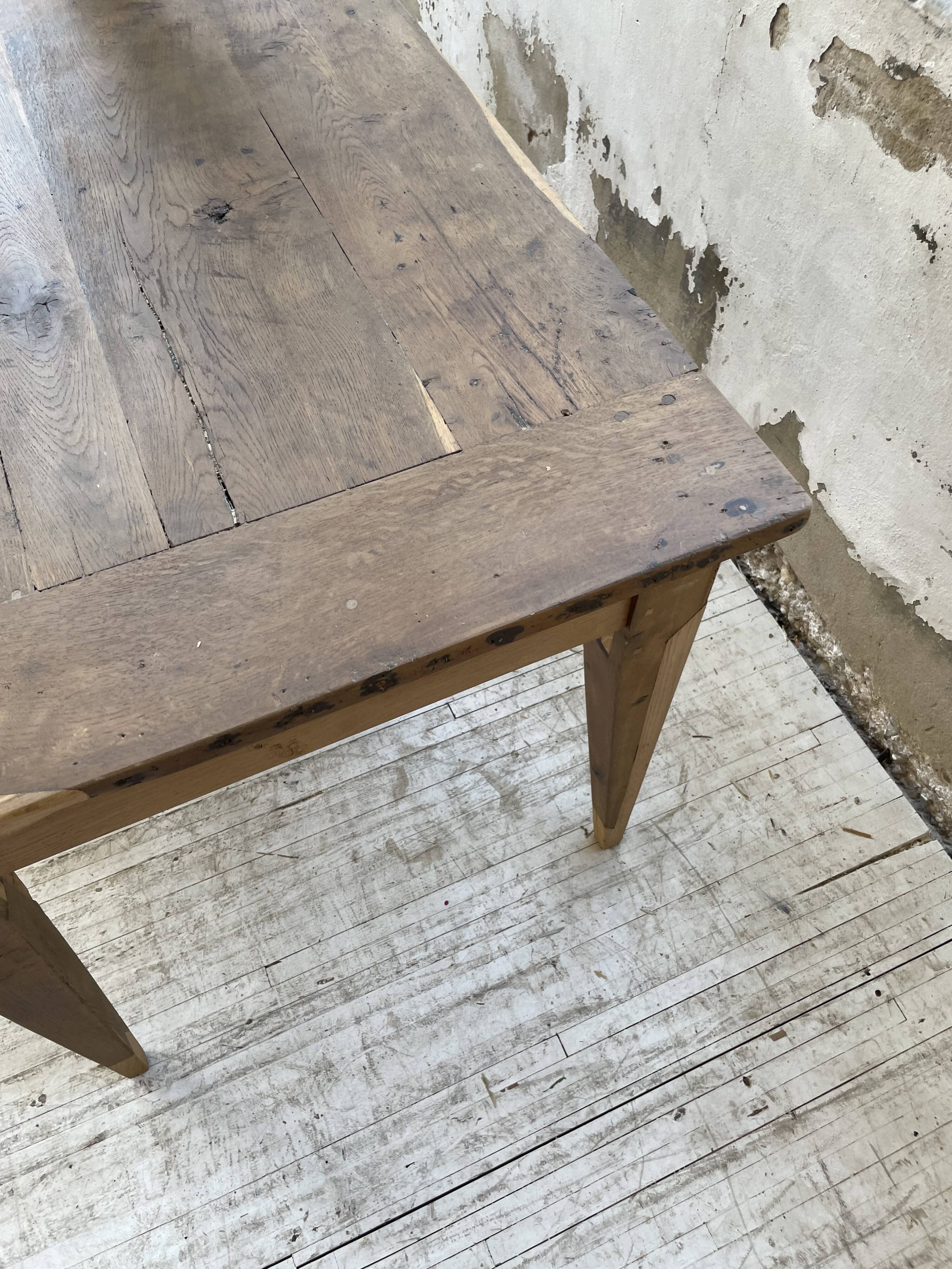 Oak farmhouse table