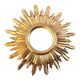 Miroir soleil bois feuille d’or 50 cm