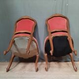 Paire de chaises de style Louis XV