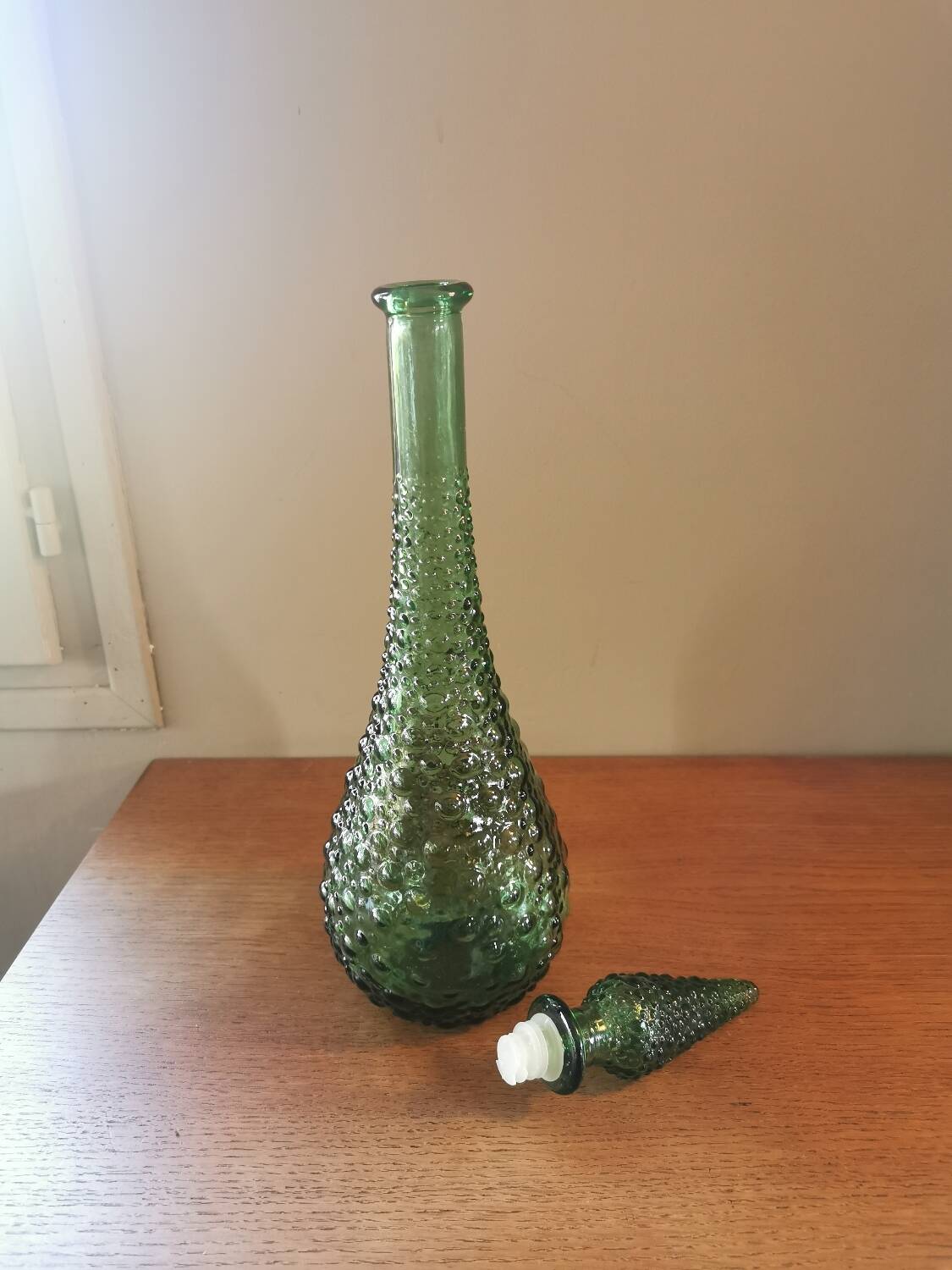 Small vintage bubble carafe