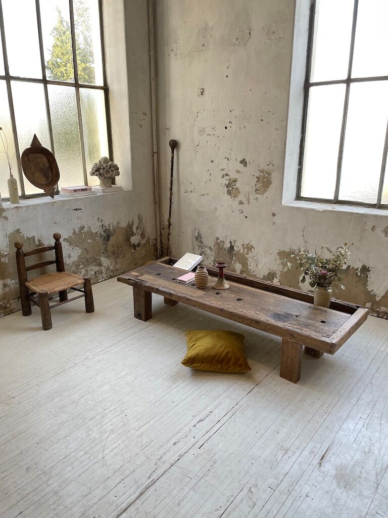 Brutally artisanal oak coffee table