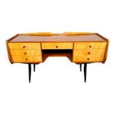 Bureau en teck et érable de style rétro 1960
