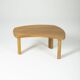 Table basse en orme massif, 1970s