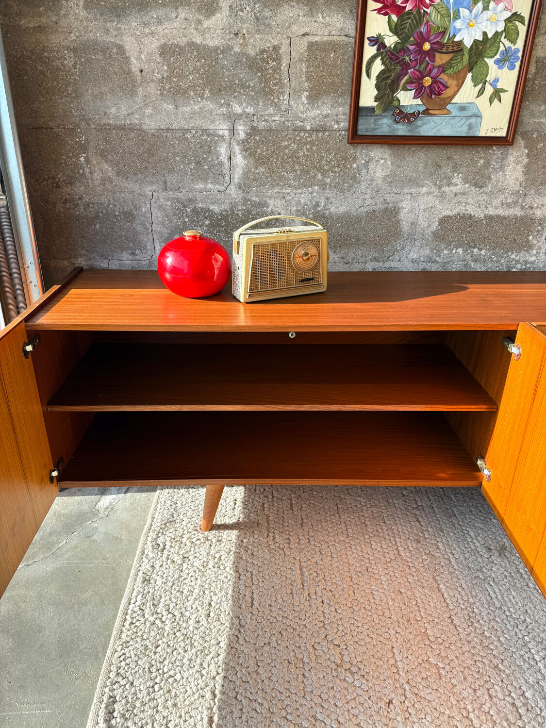 Vintage Scandinavian teak sideboard, 1960s/70s.