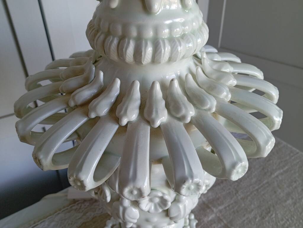 Ceramic lamp base from Manises