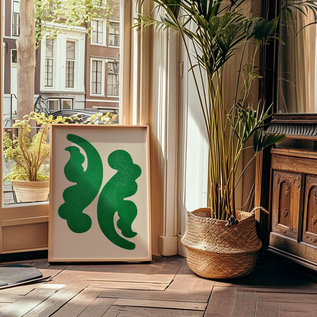 Painting on paper - contemporary abstract painting - signed Eawy