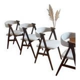 Vintage Danish teak chairs by Kai Kristiansen