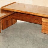 Left corner desk in Brazilian wood Mid Century Modern style