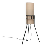 Mid-century tripod rocket floor lamp from the GDR of East Germany by Leuchtenbau Saller, 1960s.