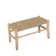 Moroccan Lemon Wood Bench - Woven Bench