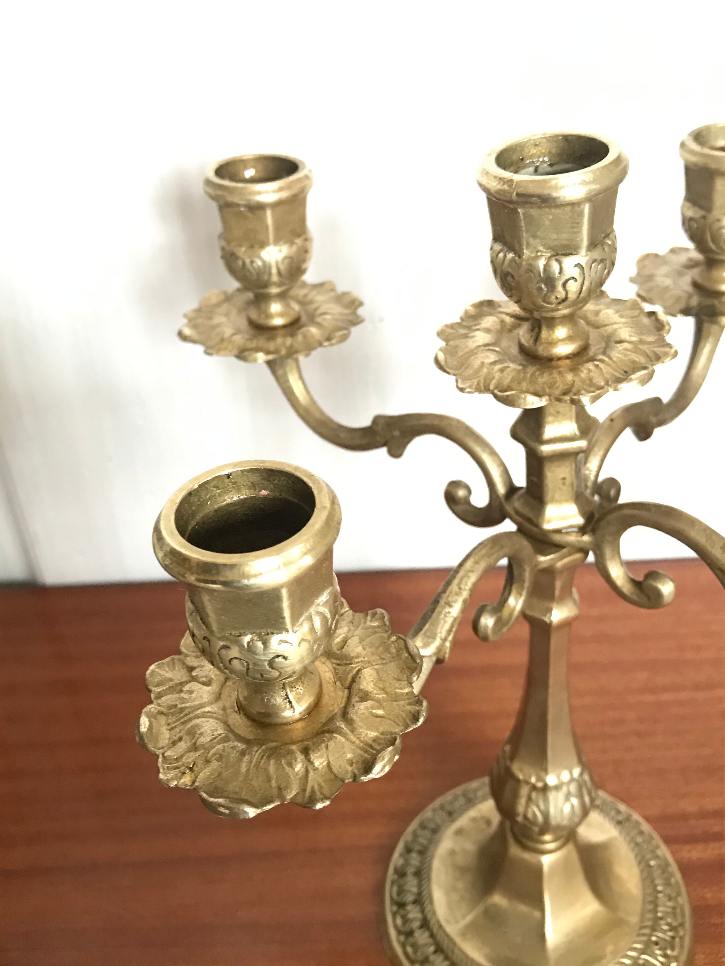 Golden bronze chandelier
