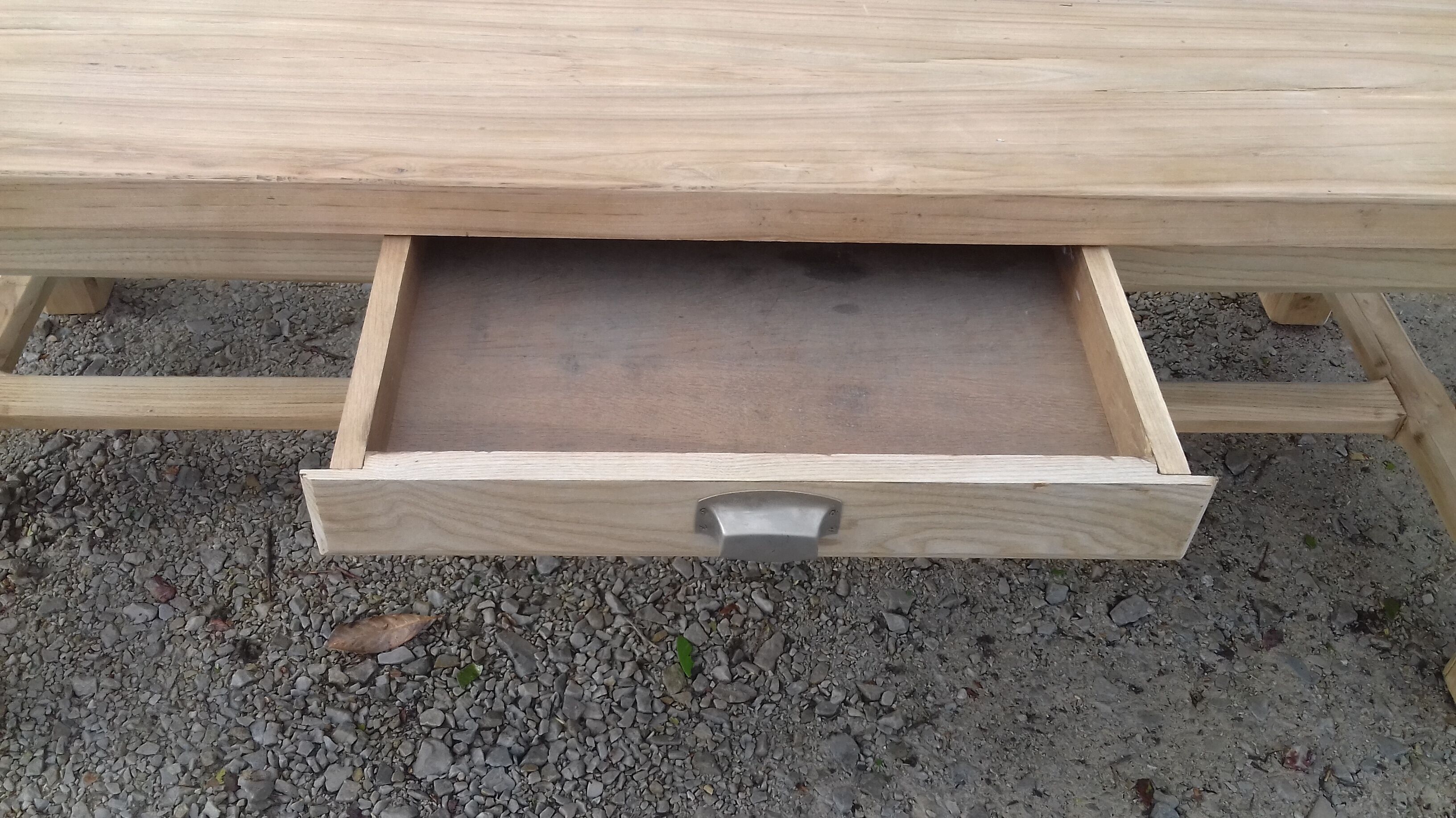 Farm table one drawer cherry wood gross