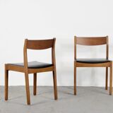Set Of 4 Midcentury Danish Style Teak Chairs.