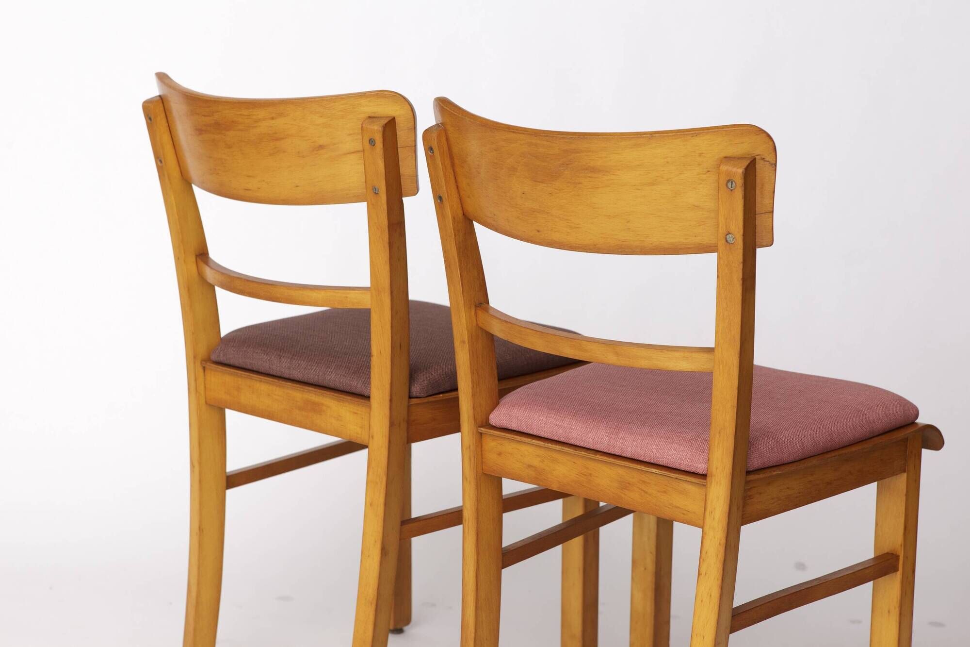 Set of 4 Vintage Frankfurter Chairs – 1960s/1970s German Mid Century