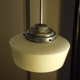 Vintage opaline spinning top pendant light