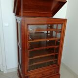 Furniture hifi showcase in massive merisier