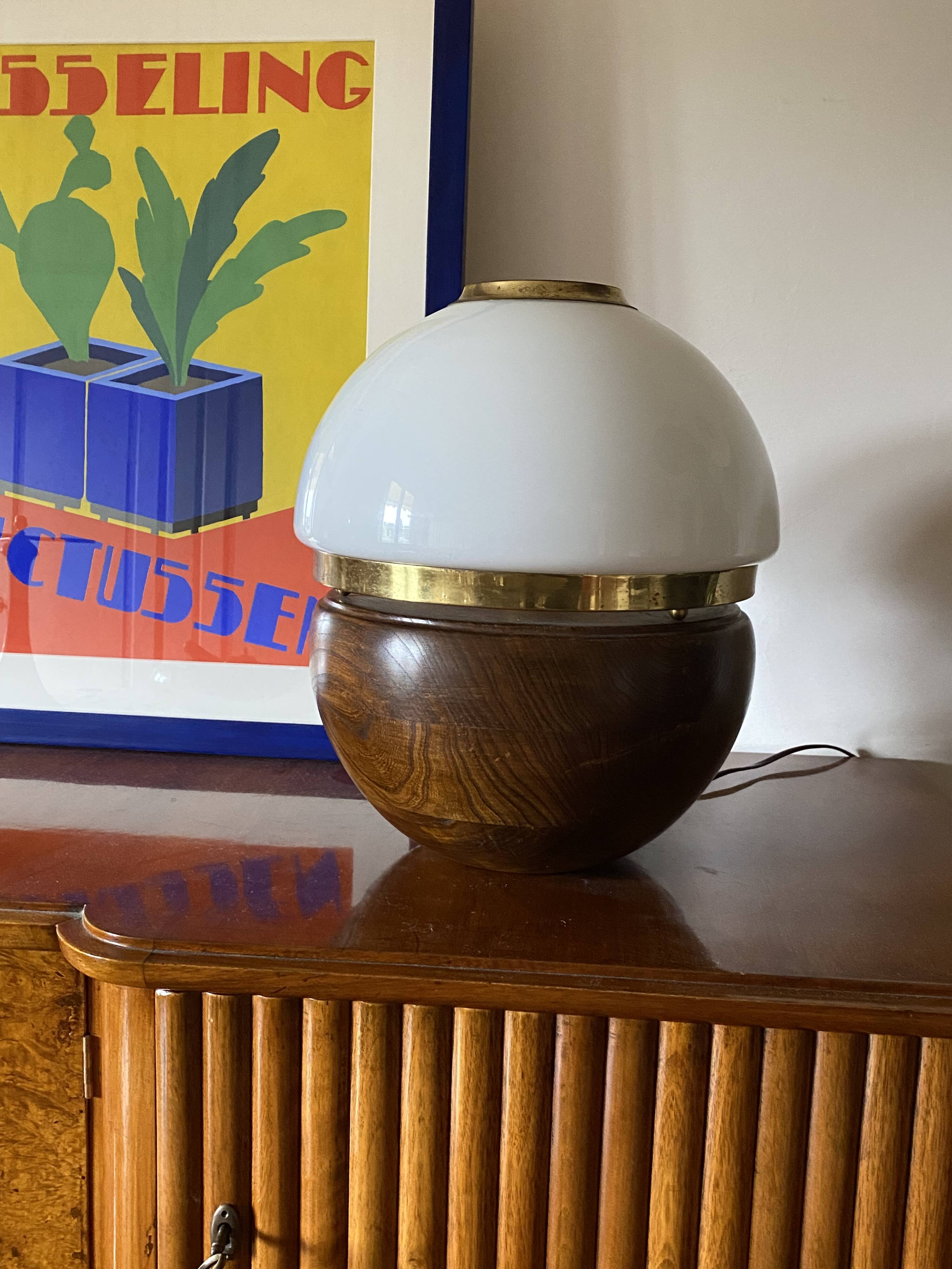 Luigi Caccia Dominioni, rare table lamp, Azucena Italy, 1970s