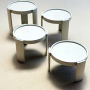 Nest of side tables 'Model 780', Gianfranco Frattini, Cassina, Italy, 1960s