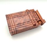 Secret box made of noble thuya wood