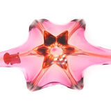 "Starfish" bowl by Murano – Fuchsia Pink & Amber – Circa 1960