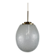 Suspension vintage en laiton et verre dépoli, style milieu du siècle, Doria Allemagne