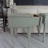Two vintage bedside tables