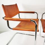 Paire de chaises Bauhaus S34, conçues par Mart Stam, Bulthaup, Allemagne, années 1980