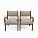 Deux fauteuils et un petit canapé en tissu italien Art déco, années 1930