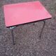 Table red Formica with extensions