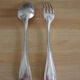 Christofle child cutlery in silver metal