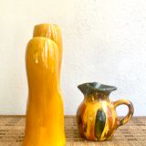 Glazed double ceramic vase
