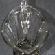 Vintage art deco crystal jug pitcher with silver feet
