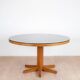 Round pine dining table, 1983