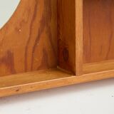 Round mirror with wooden frame, 1960s