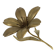 Sculpture figurine cendrier en laiton fleur de lys du milieu du siècle