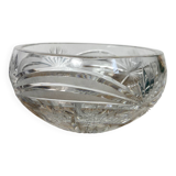 Saladier en cristal taillé