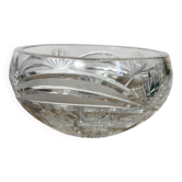Saladier en cristal taillé