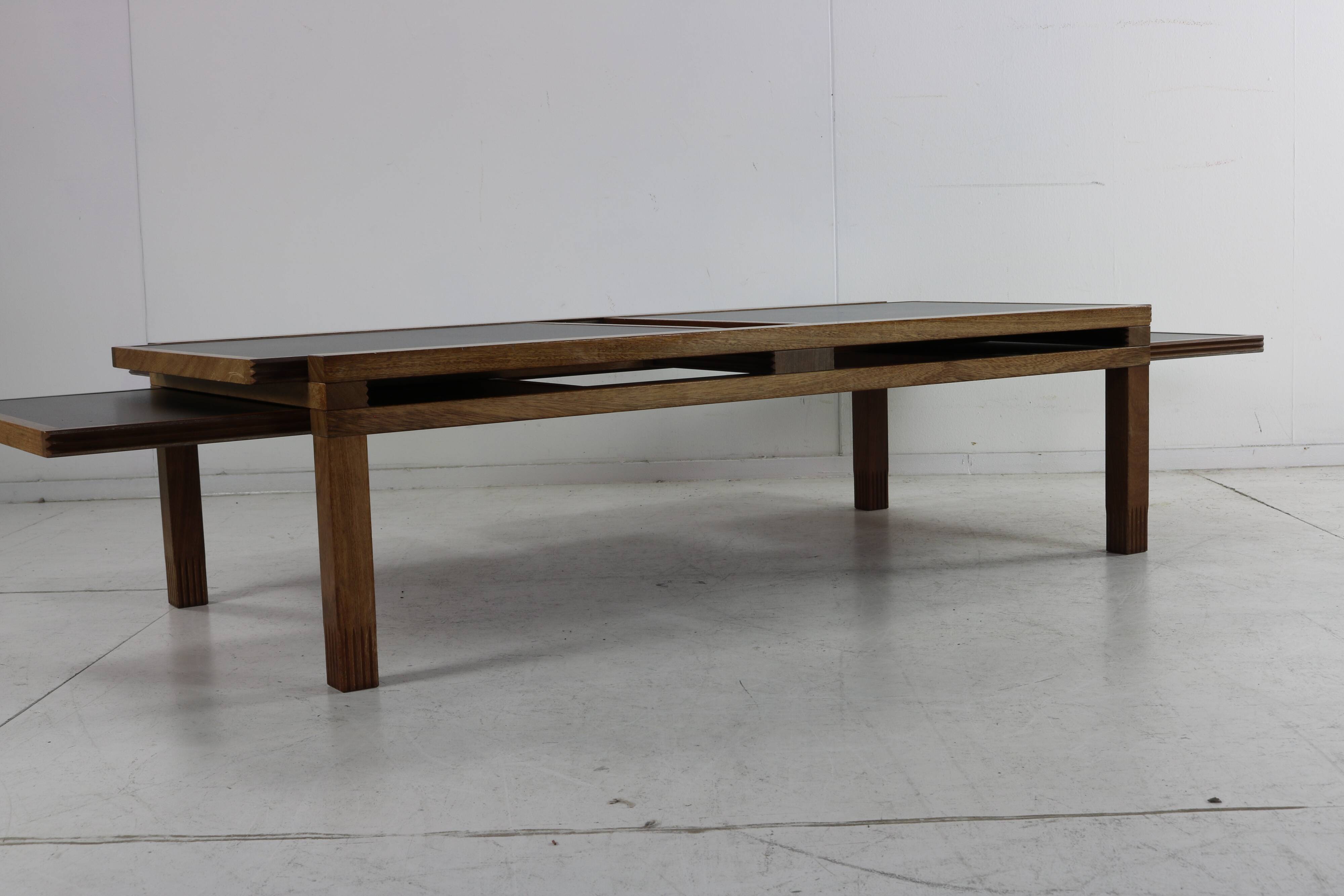 Eighties design coffee table by Bernard Vuarnesson for Bellato