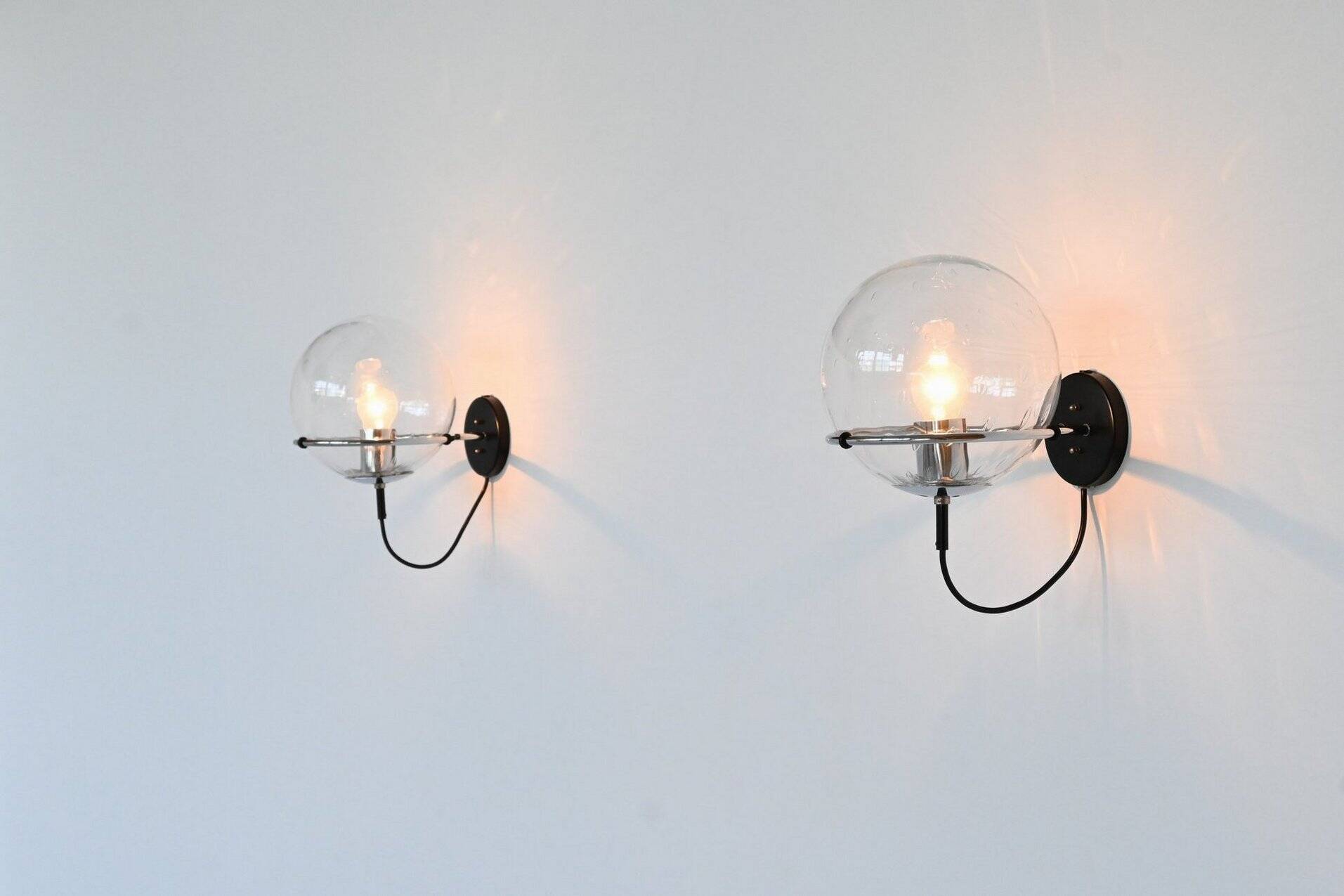Frank Ligtelijn 'Raindrop' sconces RAAK The Netherlands 1970