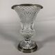 Baluster Vase in Cut Crystal and Silvered Bronze, Charles X Period