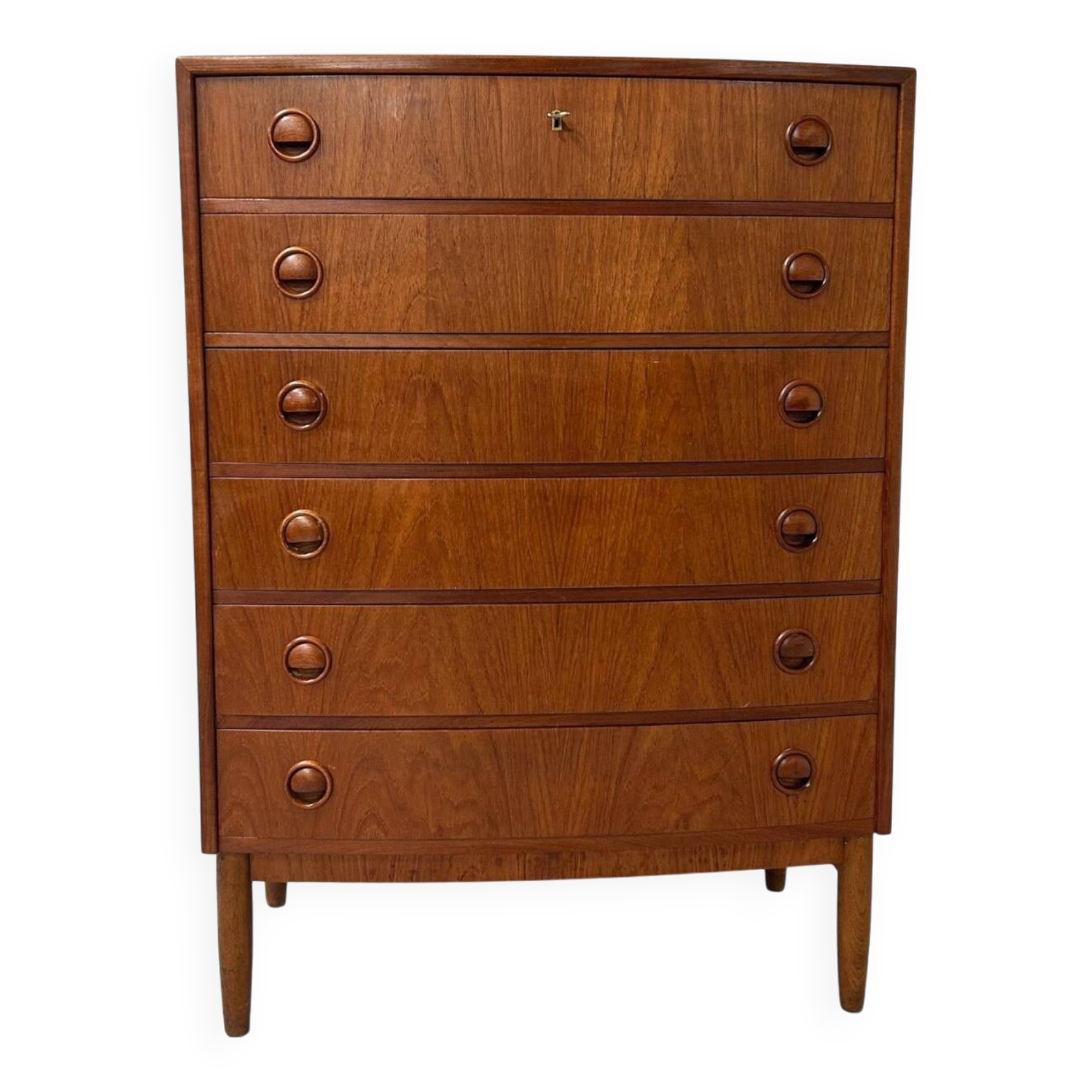 Danish curved chest of drawers, 1960s | teak (2nd)