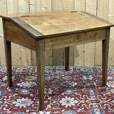Rustic sloping desk from the 19th century in oak and fir