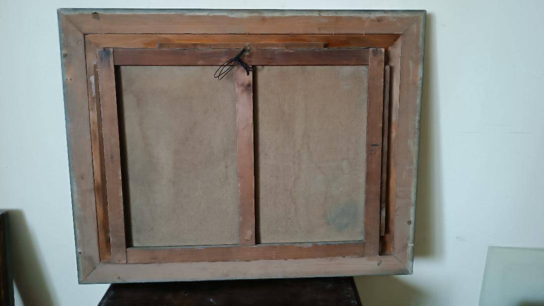 Oil painting on canvas Edmond Van Coppenolle (1846-1914) Landscape