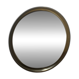 Circular mirror, smoked plastic, 1960s/70s.