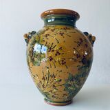 Terracotta jar shaped vase